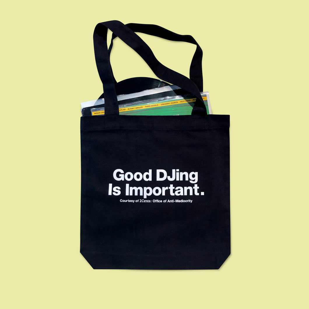 Good DJing Tote - Black